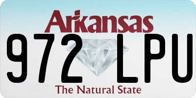 AR license plate 972LPU