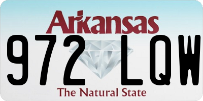 AR license plate 972LQW