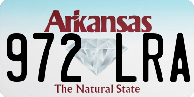 AR license plate 972LRA