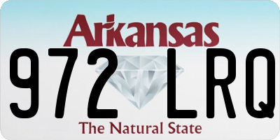 AR license plate 972LRQ