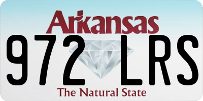 AR license plate 972LRS