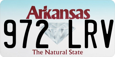 AR license plate 972LRV