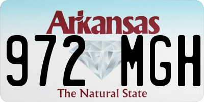 AR license plate 972MGH