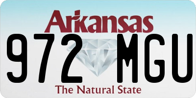 AR license plate 972MGU