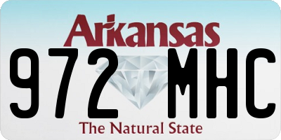 AR license plate 972MHC
