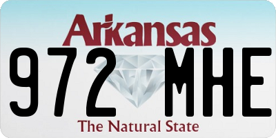 AR license plate 972MHE