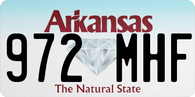 AR license plate 972MHF