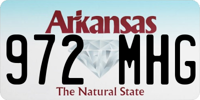 AR license plate 972MHG