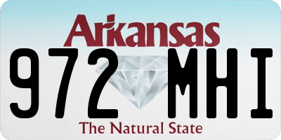 AR license plate 972MHI