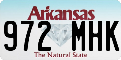 AR license plate 972MHK