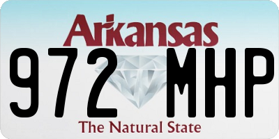 AR license plate 972MHP