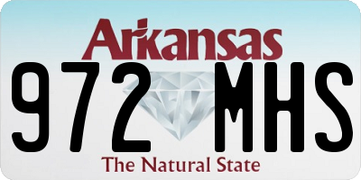 AR license plate 972MHS