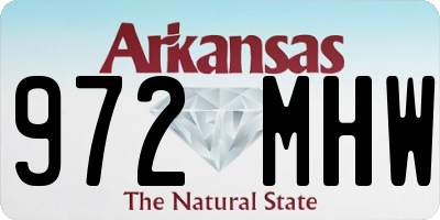 AR license plate 972MHW
