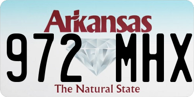 AR license plate 972MHX