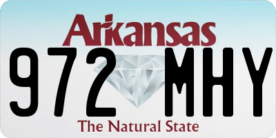 AR license plate 972MHY