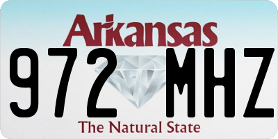 AR license plate 972MHZ