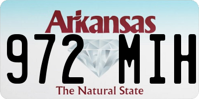 AR license plate 972MIH