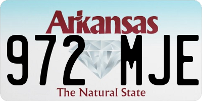 AR license plate 972MJE