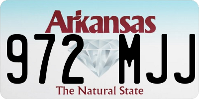 AR license plate 972MJJ
