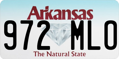 AR license plate 972MLO