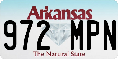 AR license plate 972MPN