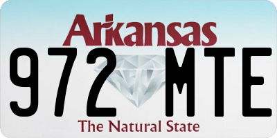 AR license plate 972MTE