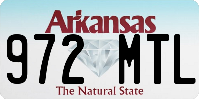 AR license plate 972MTL