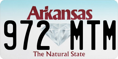 AR license plate 972MTM