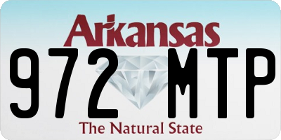 AR license plate 972MTP