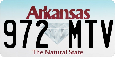 AR license plate 972MTV