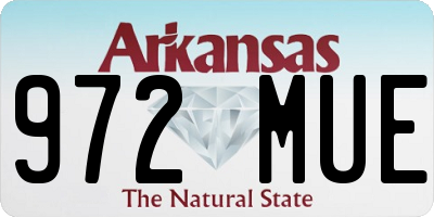 AR license plate 972MUE