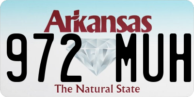 AR license plate 972MUH