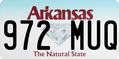 AR license plate 972MUQ