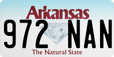 AR license plate 972NAN