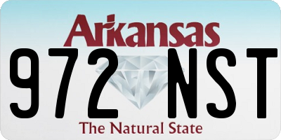 AR license plate 972NST