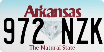 AR license plate 972NZK