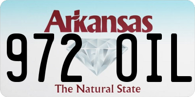 AR license plate 972OIL