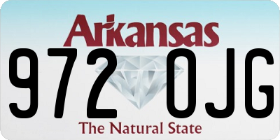 AR license plate 972OJG