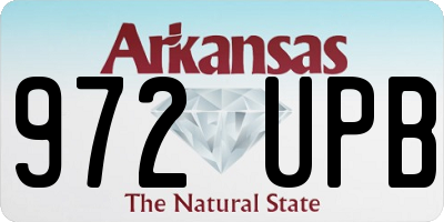 AR license plate 972UPB