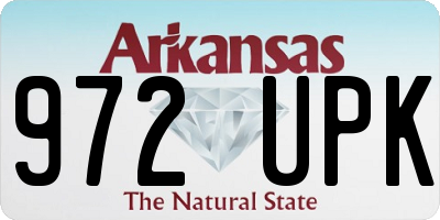 AR license plate 972UPK