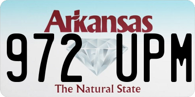 AR license plate 972UPM