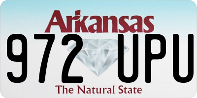 AR license plate 972UPU