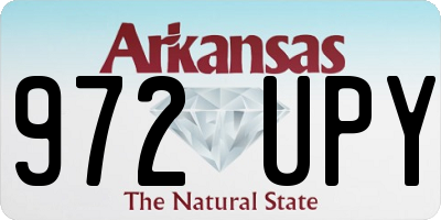 AR license plate 972UPY