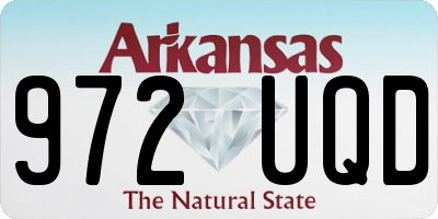 AR license plate 972UQD