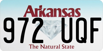 AR license plate 972UQF