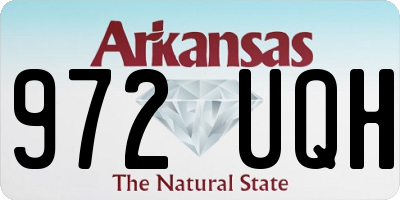 AR license plate 972UQH