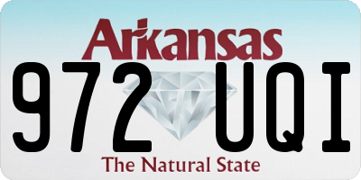 AR license plate 972UQI