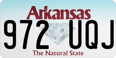 AR license plate 972UQJ