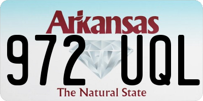 AR license plate 972UQL