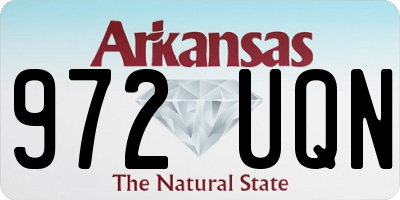 AR license plate 972UQN